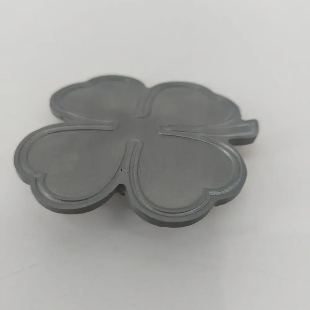 Lucky Shamrock Mens Belt Buckle 4 Leaf Clover St. Patrick's Patty Day Good